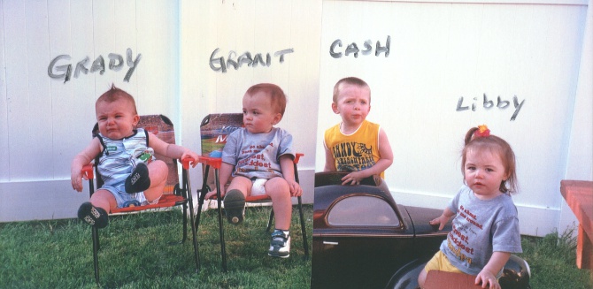 Grady, Grant, Cash, and Libby